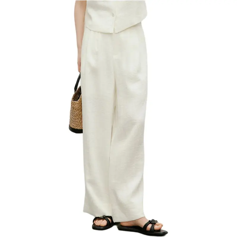 Hopeshow Casual Pants Women's Ecru 004-2