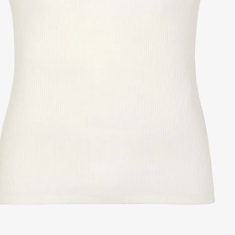 FENDI Logo Plaque Ribbed Knit Top-3