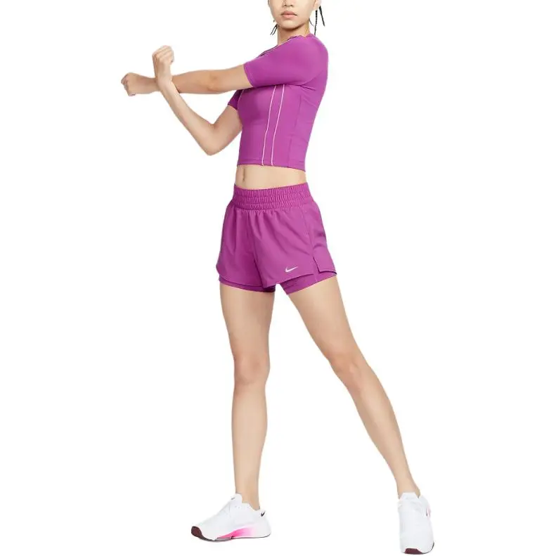 Nike Dri-Fit One FW24 Sports Shorts Women's Hot Fuchsia-1