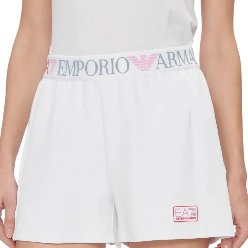 EMPORIO ARMANI EA7 SS24 Casual Shorts Women's White-3