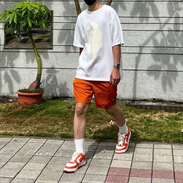 A BATHING APE Double Knit Ape Head Relaxed Fit Tee-3