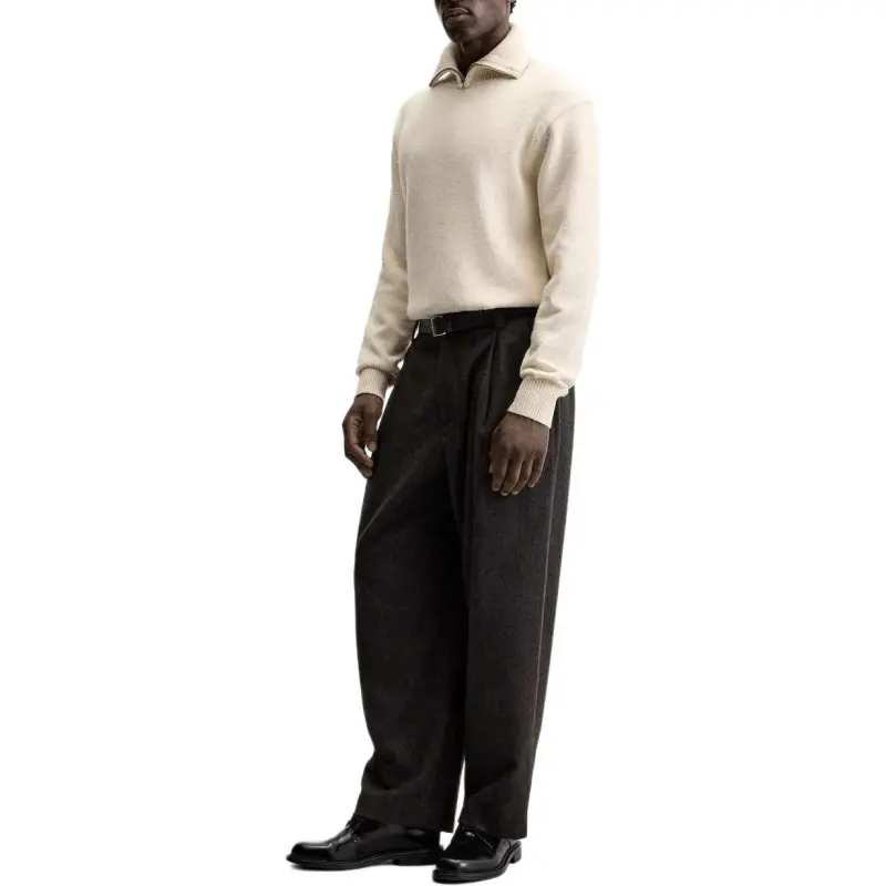 ZARA Sweaters Men White-3