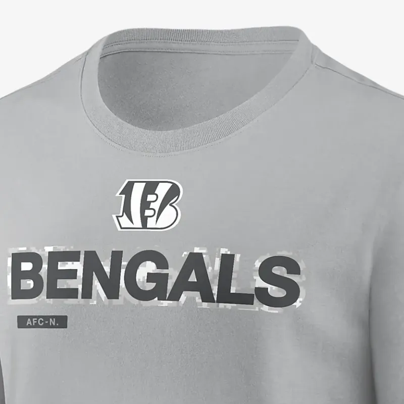 Nike Cincinnati Bengals Salute To Service Mascot Edge Legend Men's Nike Nfl Long Sleeve T Shirt-4