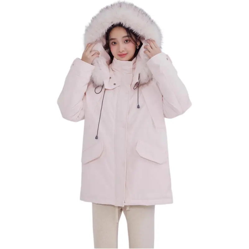 DEAR DEER PUFF Down Jacket Women's Pink-4