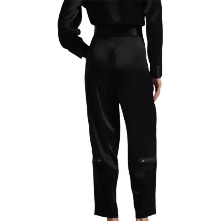 Polo Ralph Lauren Double-Faced Zip-Front Flight Suit Jumpsuit Women's Black-4