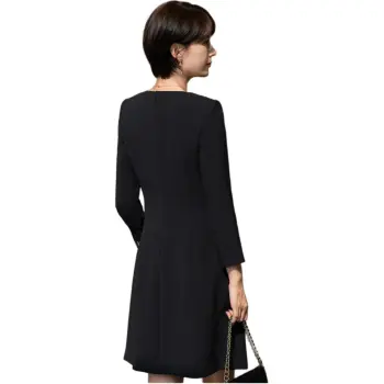 ONE SHALLOW Long Sleeved Dresses Women's Black