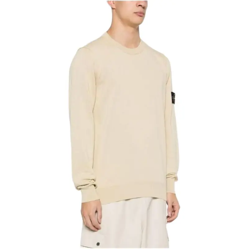 STONE ISLAND Compass Patch Crewneck Knitted Jumper-3