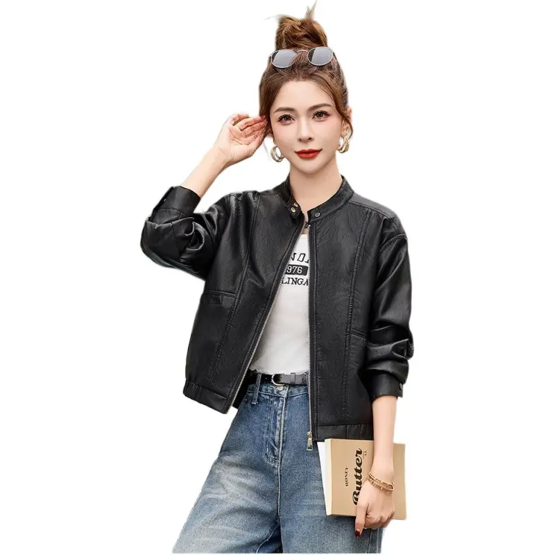 Fele.d Leather Jackets Women's-10