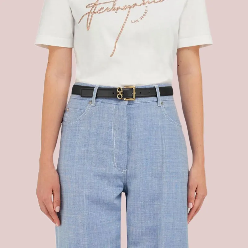 Ferragamo Gancini plaque Belt-1