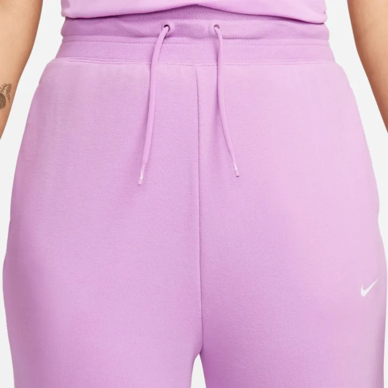 Nike Dri-FIT One Knitted Sports Pants Women's Dark Purple Red-2
