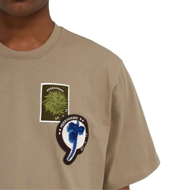 Ferragamo Graphic patch Short sleeve T shirt-4