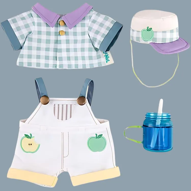 Disney Tokyo Disney 'Olu Mel Plaid Overalls Set Doll Merch-2