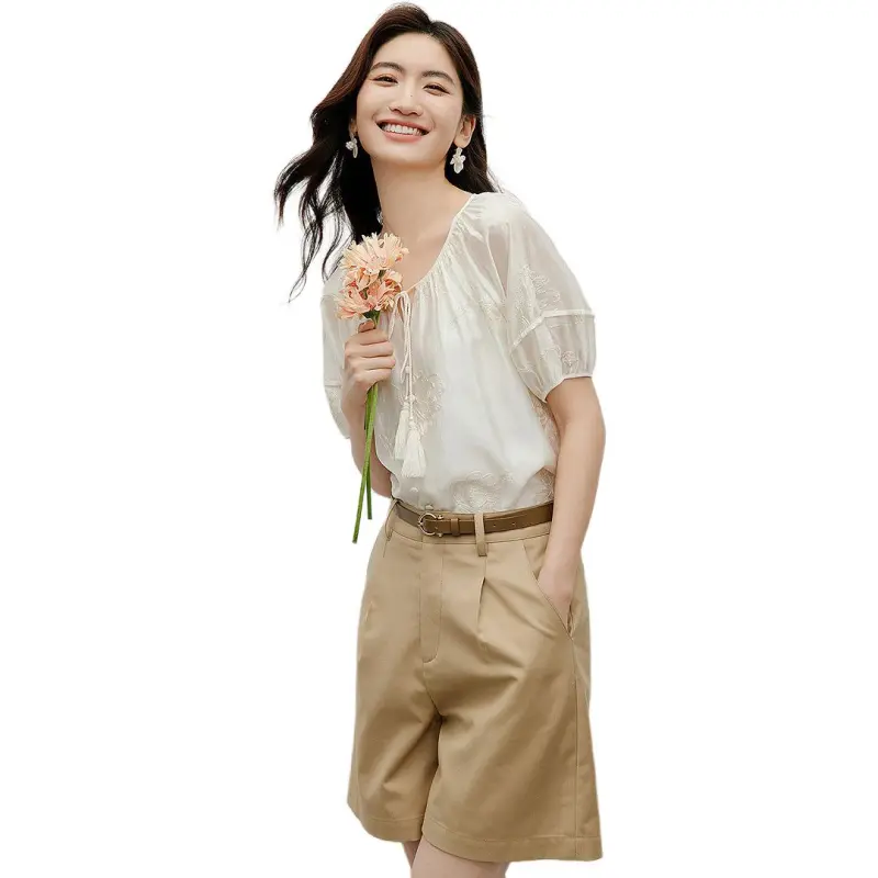 Hopeshow Shirt Women's Light Beige-4