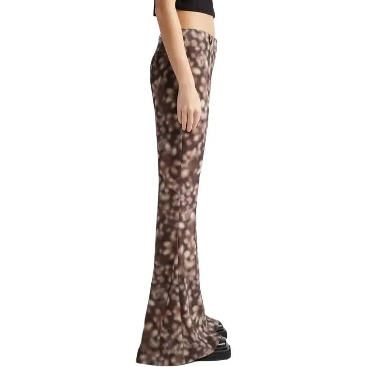 Acne Studios Abstract Printed Flared Hem Trousers-3