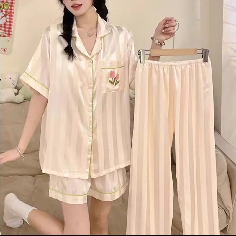 WANANNI Pajama Set Women's Shopping Bag Apricot-2