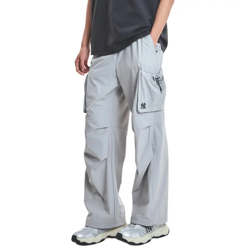 MLB Basic New York YankeesGofcore Cargo Pants Unisex Light Gray-4