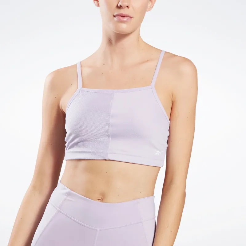 Reebok Yoga Performance Rib Sport Vests Women's Purple Green Oasis-1