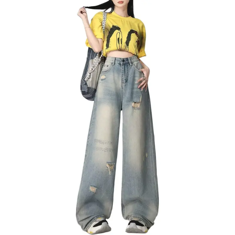 Concubine Zhu Jeans Women's Blue-1