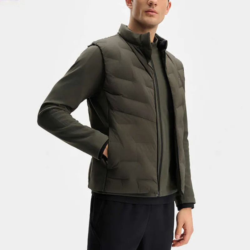 FILA Athletics Down Jacket Men's Densely Spotted Gray-5