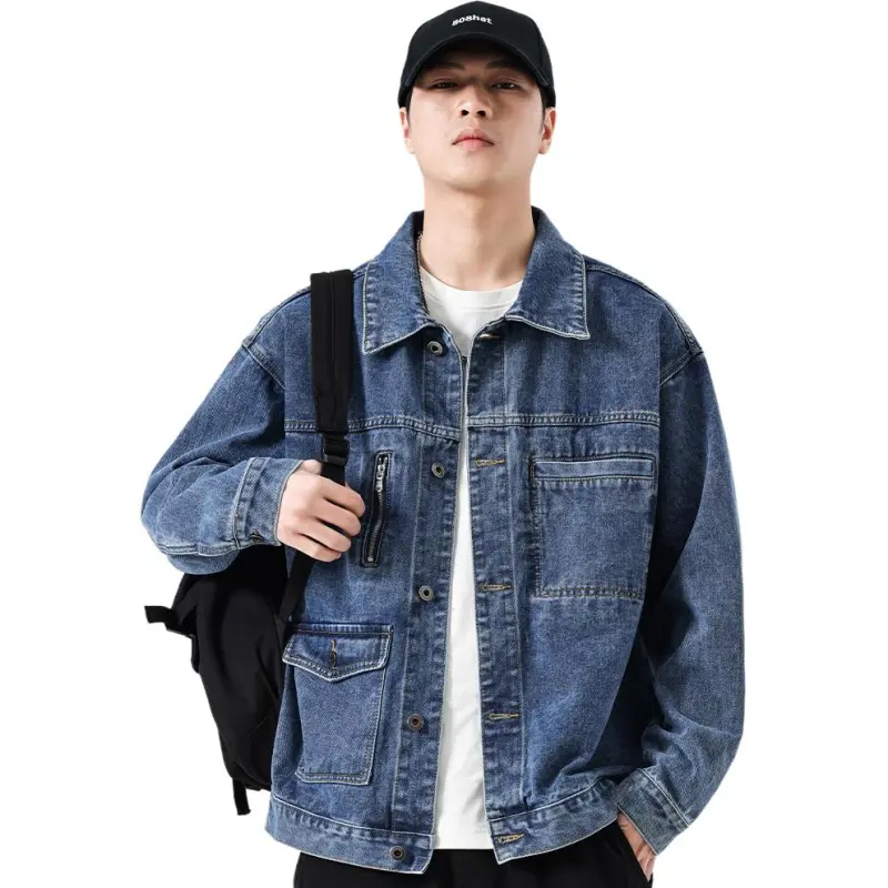 VALKOMM Denim Jacket Unisex Azure Blue-3