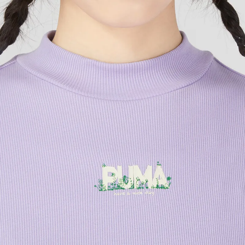 PUMA T Shirt Women's Light Purple-4