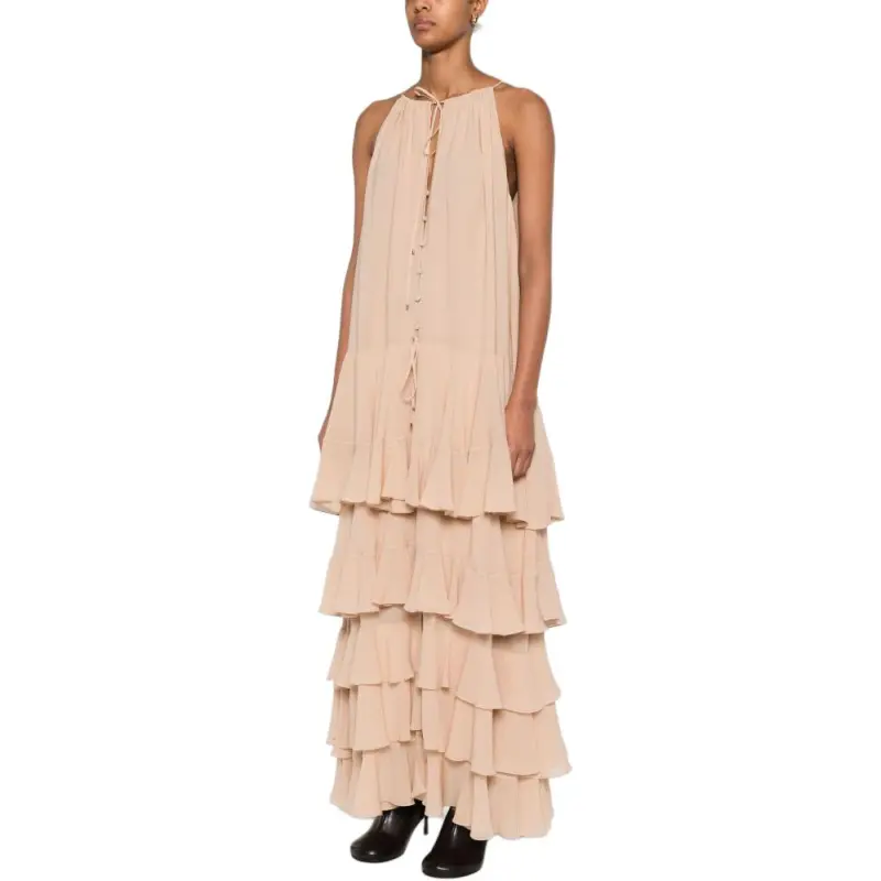 Chloé Tiered Ruffled Maxi Dress-3