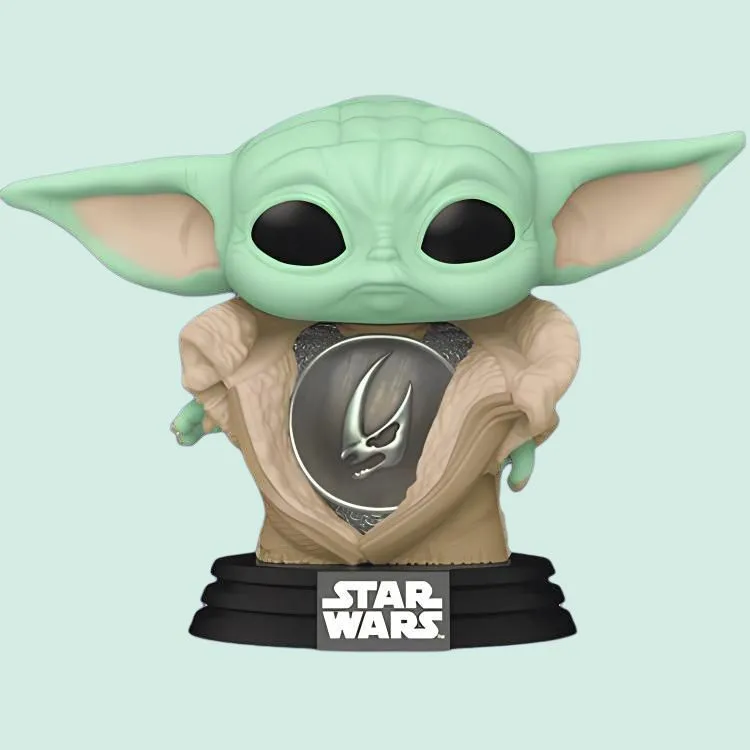 Funko POP! Din Grogu In Armor Chibi Figures-1