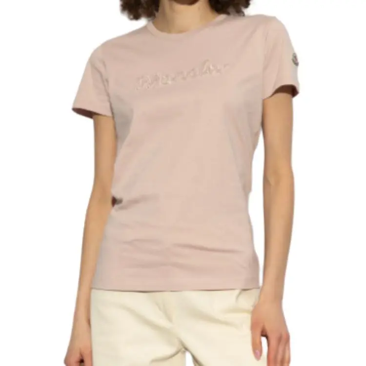Moncler Logo Detailed Crewneck T Shirt-2