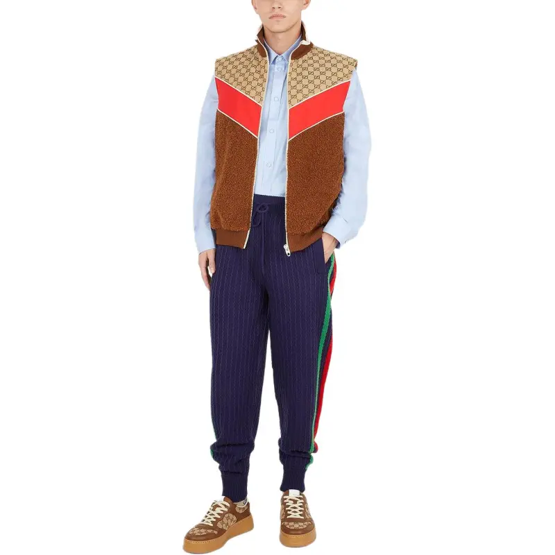 GUCCI Gg Monogram Pattern Zip Up Jacket-2
