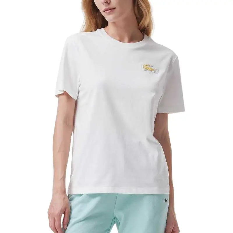 LACOSTE Regular T Shirt Women's White-2
