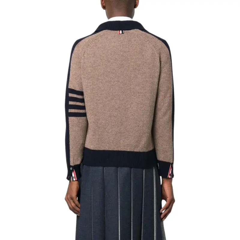 THOM BROWNE THOM BROWNE FW23 Early Autumn Collection Sweaters Men Brown-4