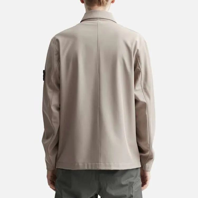 STONE ISLAND LIGHT SOFT SHELL R SERIES SOFT SHELL Jackets Coats Men's Dove Gray-3