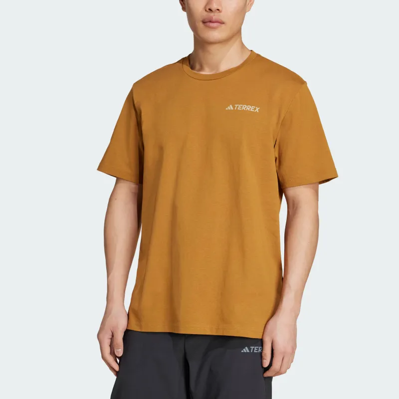 Adidas Terre T Shirt Men's Bronze Strata/Detective Gold-3