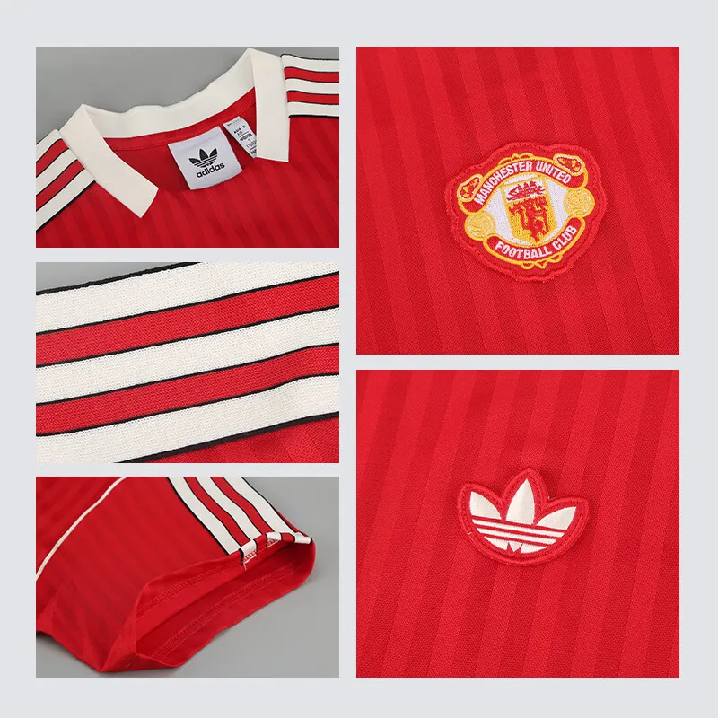 Adidas Free Shipping With AdiClub Manchester United Terrace Icons Jersey Gender Neutral-3