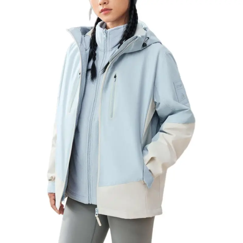 XTEP Variety Training Collection Windproof Wear-Resistant Warm Windbreaker Jacket Unisex Water-Indigo Gray-2