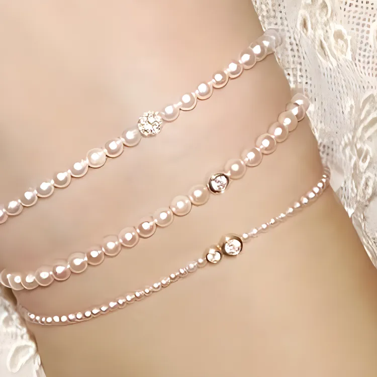 Redline Pearl Diamond Bracelets Women's Rose Gold-1