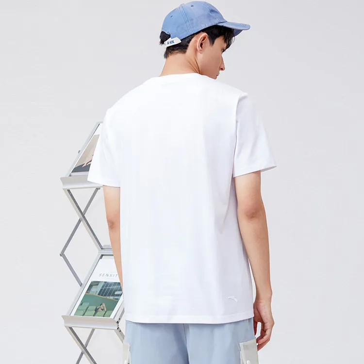ANTA Basketball Collection T Shirts Unisex White-2