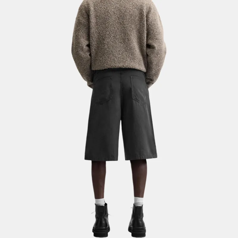 ZARA Denim Shorts Men's Coal Gray-5