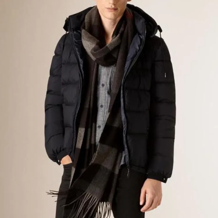 Burberry Down Jacket Winter Men's Dark Blue - POIZON Burberry Down Jacket Winter Men's Dark Blue - POIZON