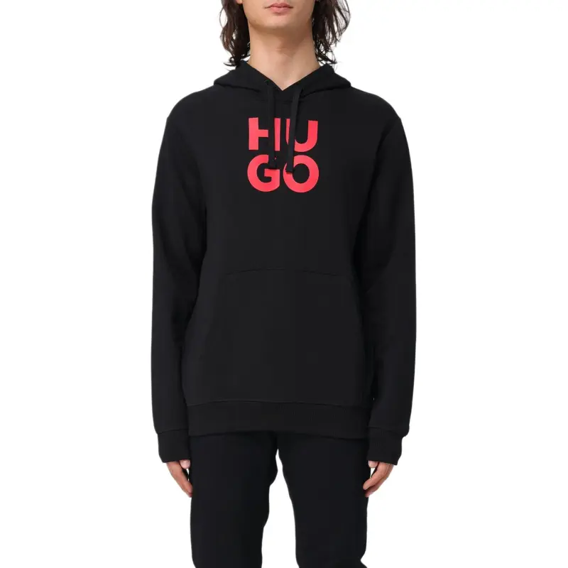 HUGO BOSS Logo-Printed Drawstring Hoodie-3