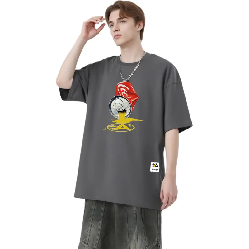 YK&YB T Shirts Unisex Gray-3