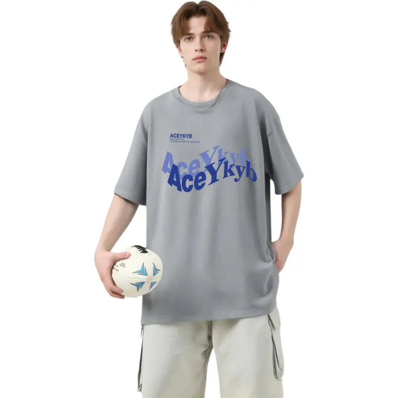 YK&YB T Shirts Unisex Gray-2