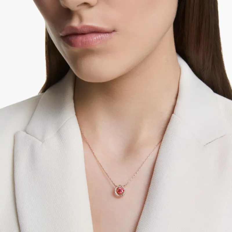 Swarovski Alloy Necklaces Women's Red-5