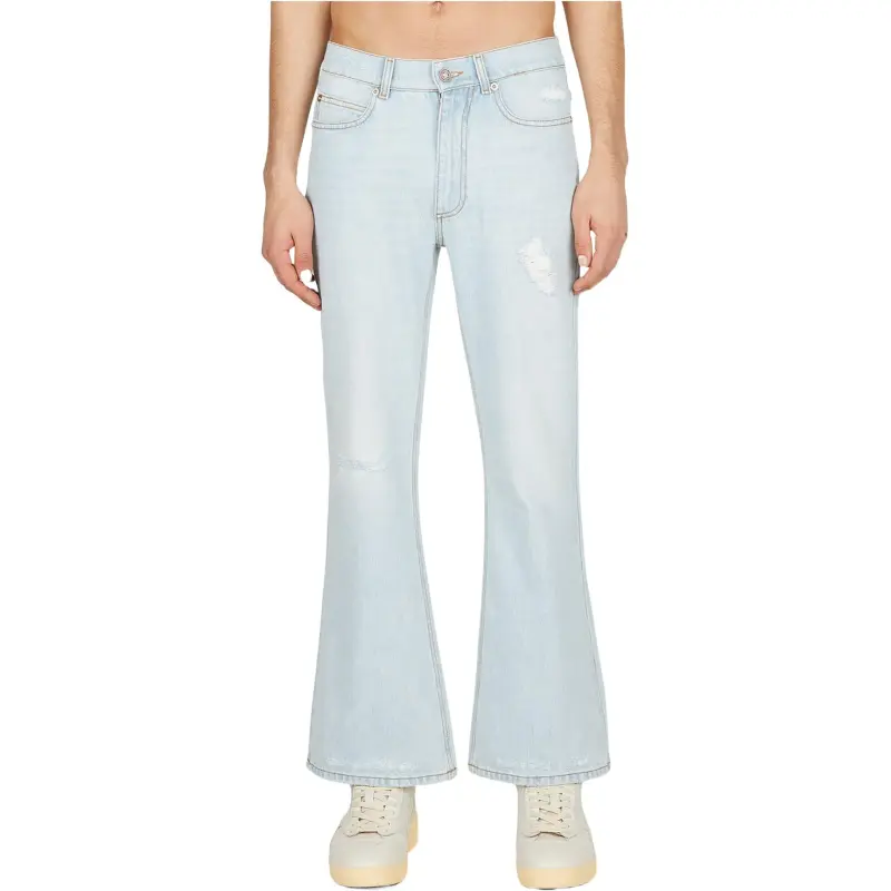 ERL Flared Leg Distressed Jeans-2