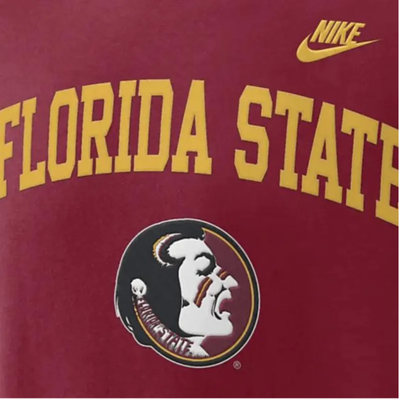 Nike Florida State Seminoles Legacy Classic Arch Over Logo Men's Nike College Pullover Crew-2