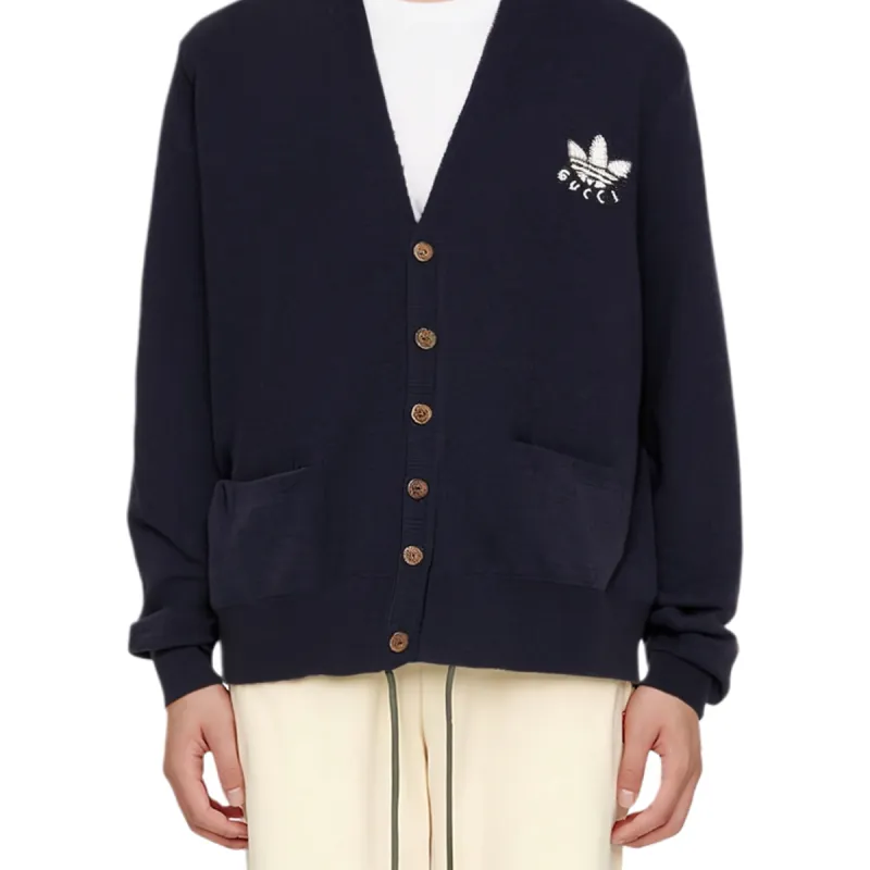 GUCCI X Adidas Wool Cardigan-1