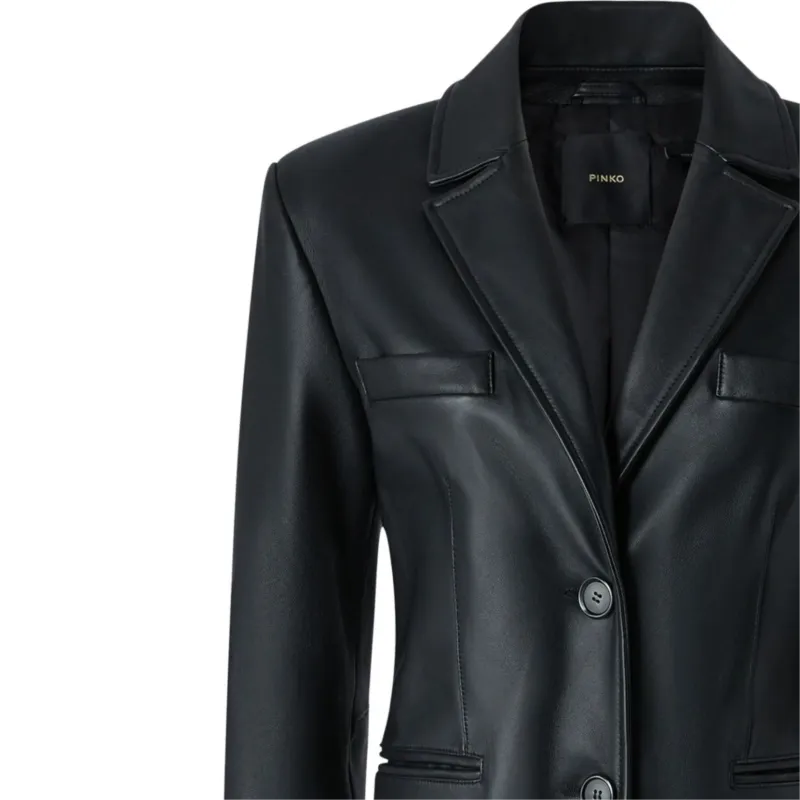 PINKO Leather Blazer-2