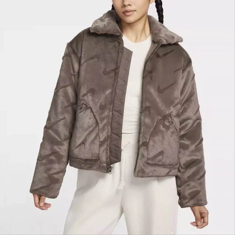 Nike Jackets Coats Women's Brown-3