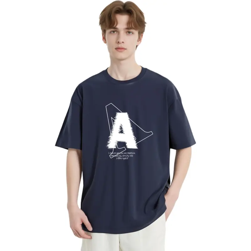 YK&YB T Shirts Unisex Navy Blue-4