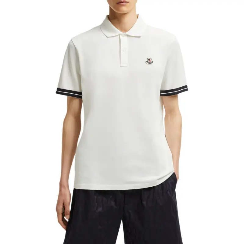Moncler Logo Piquet Polo Shirt-1